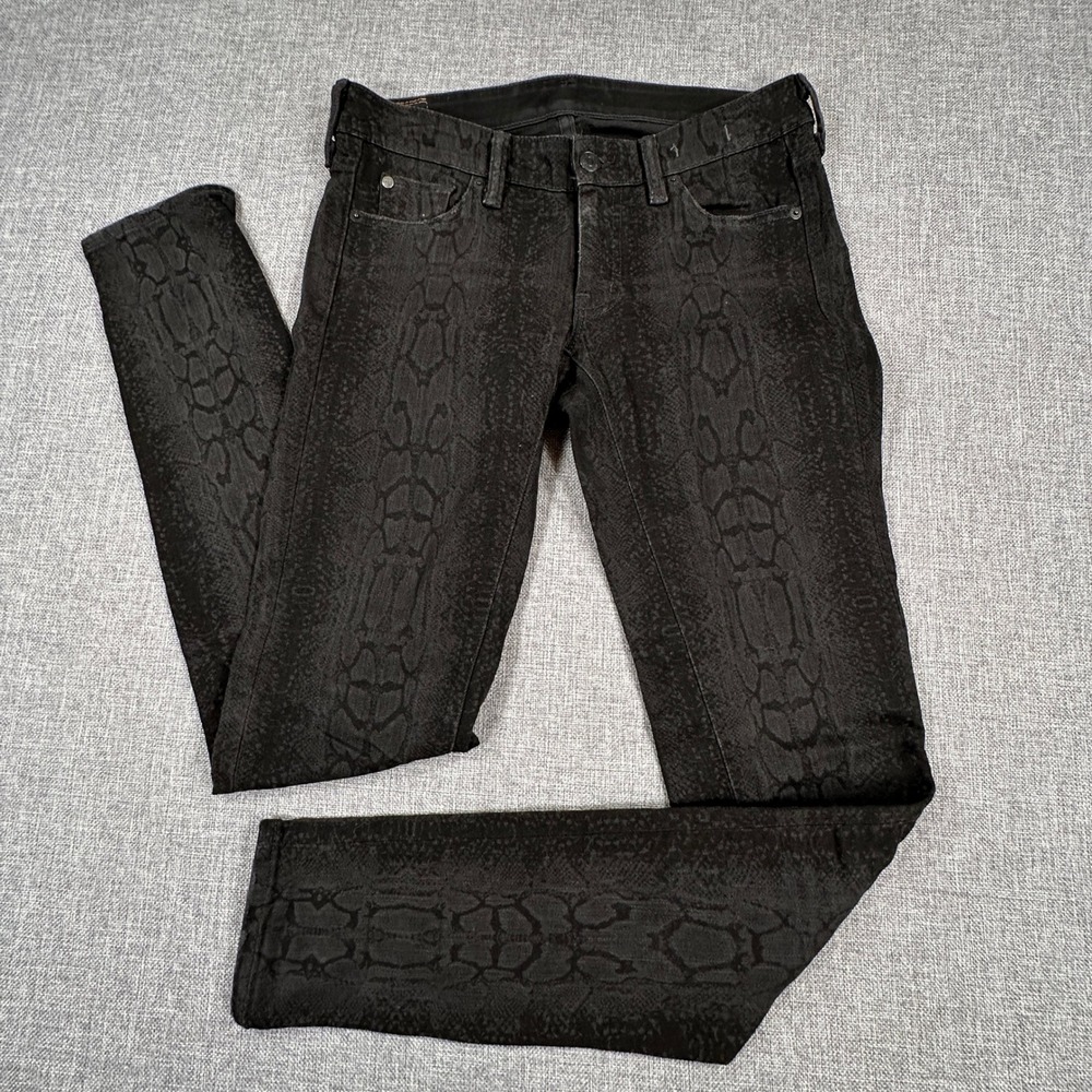 Ralph Lauren‎ Denim & Supply Skinny Jeans Womens 25 (Fits 30x33) Snakeskin Print
